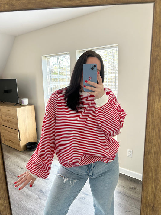 Sally Striped Crewneck